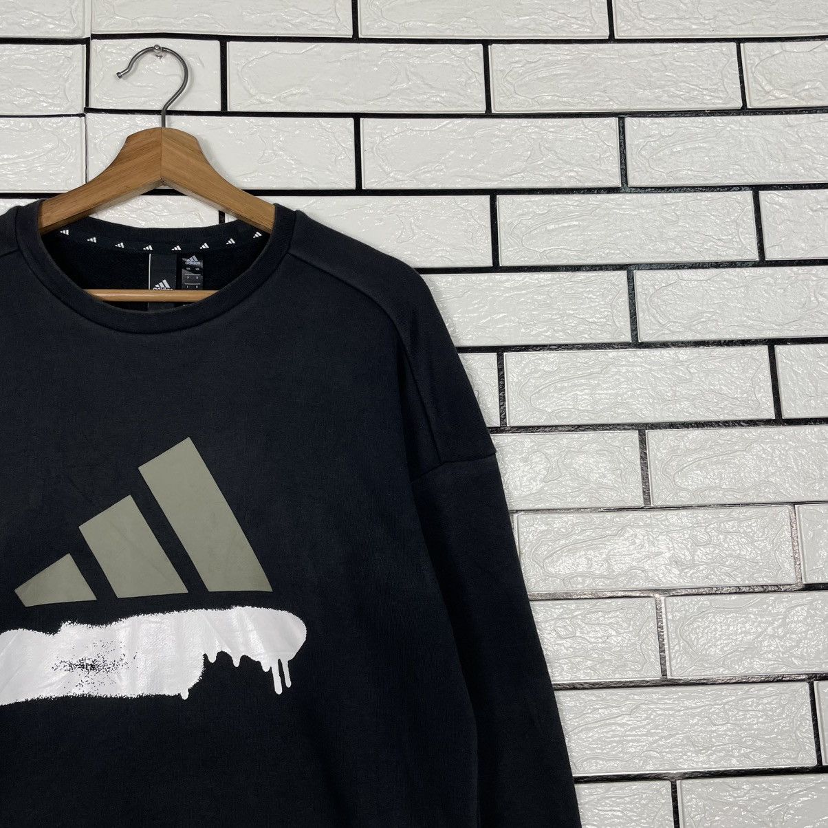 Adidas Adidas Big Logo Black Sweatshirt Size US M / EU 48-50 / 2 - 5 Thumbnail