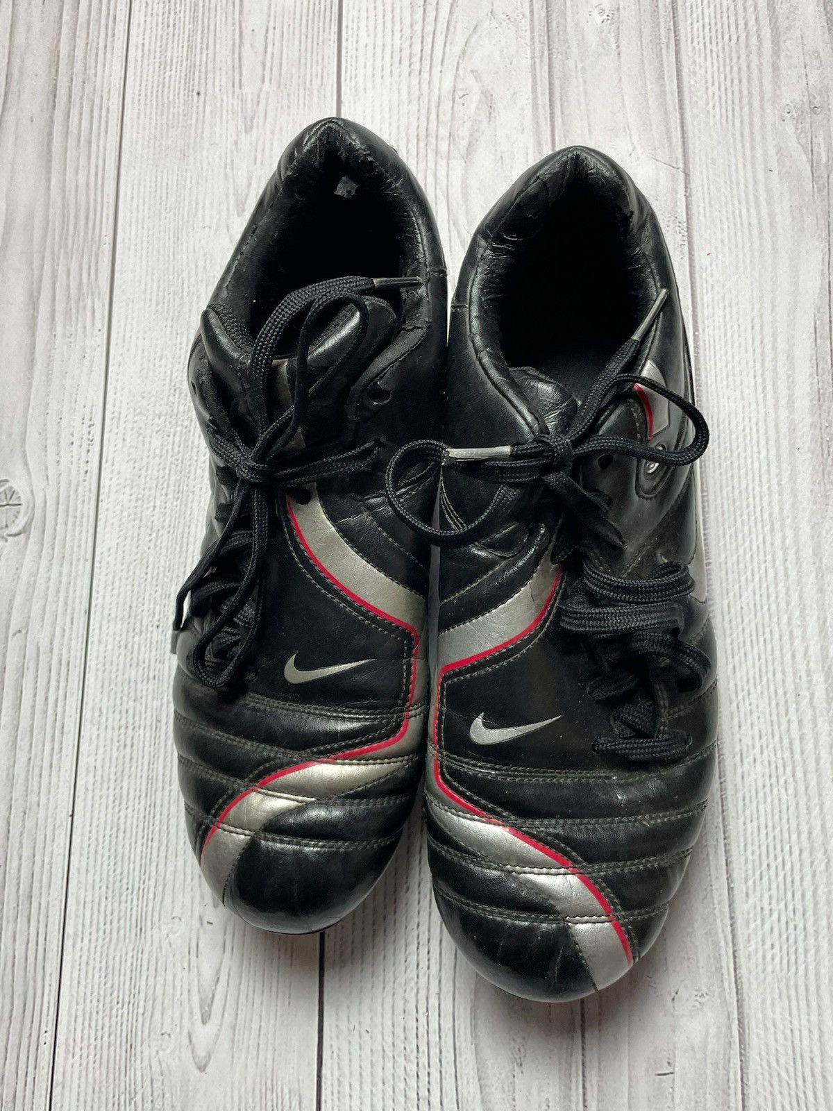 Nike × Vintage Vintage Nike total 90 soccer boots size US 8 black Size US 8 / EU 41 - 5 Thumbnail