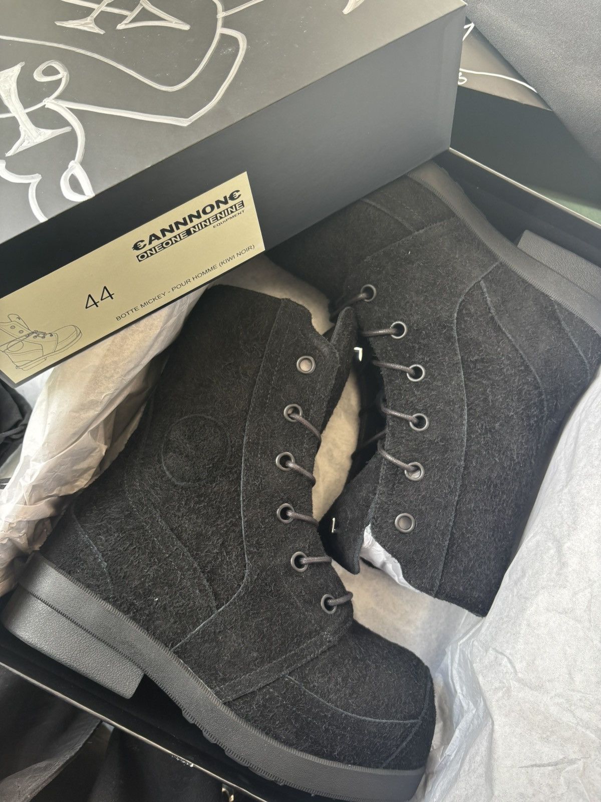 Other unreleased cannnone x bazo 1199 bunny boots | Grailed