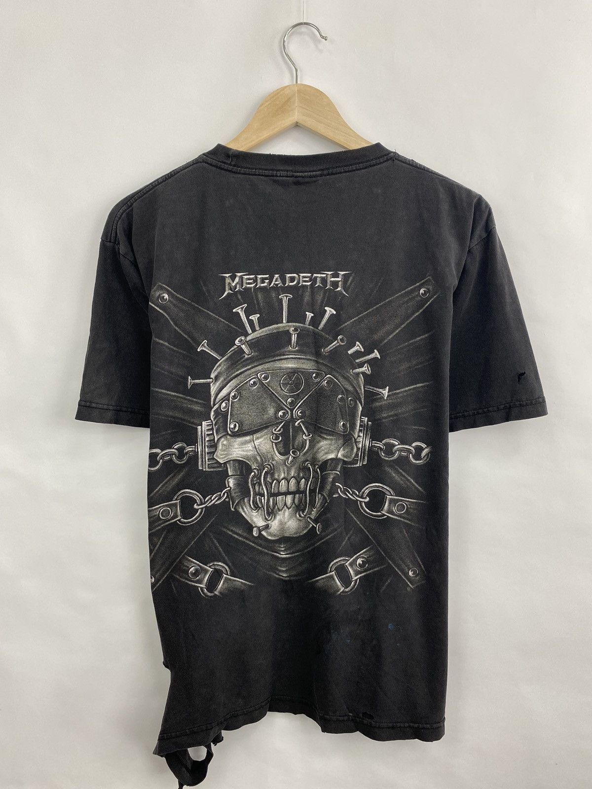Megadeth 💀 Vintage Y2K Megadeth Rock Band Tour T-Shirt Rare Retro Size US M / EU 48-50 / 2 - 6 Thumbnail