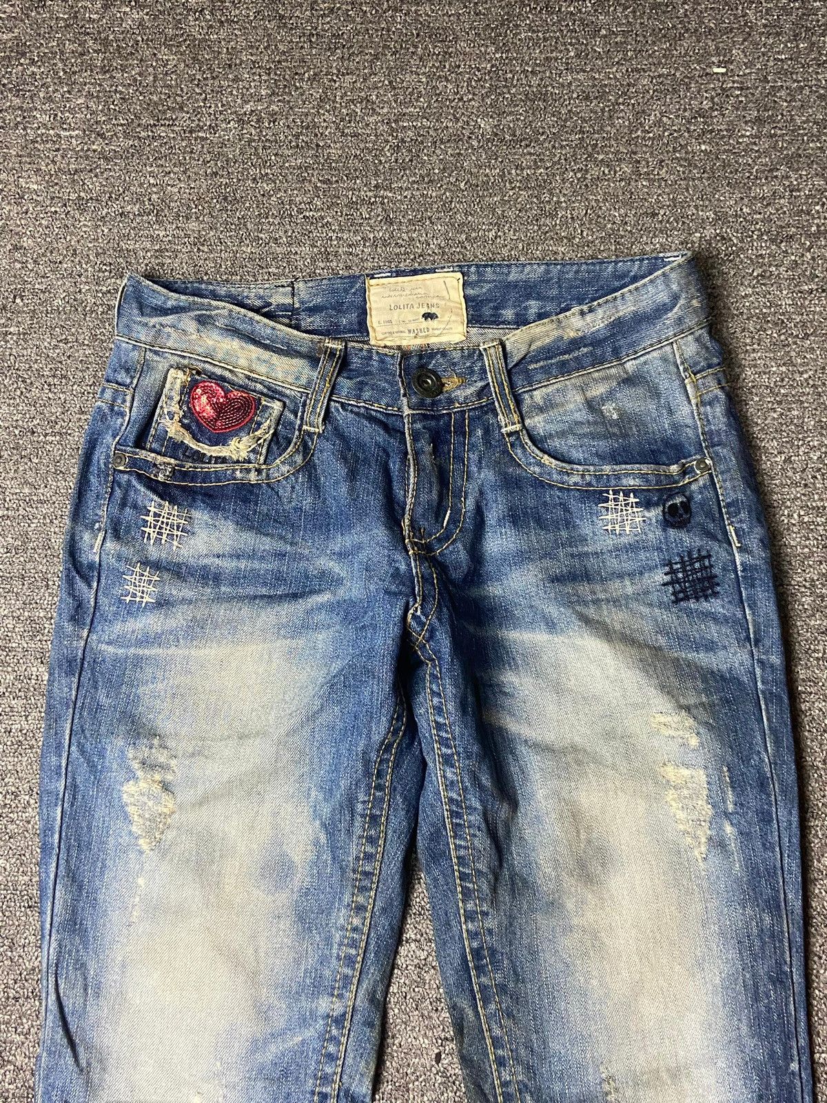 Japanese Brand Vintage Lolita Jeans Light Wash Denim (151) Size US 30 / EU 46 - 11 Thumbnail