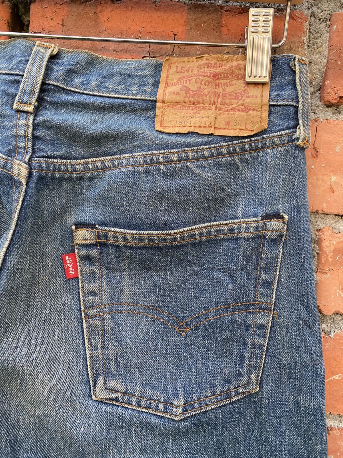 Levi's × Levi's Vintage Clothing × Vintage W30x34.5 vintage levi's 501 redline 80s made in USA Size US 30 / EU 46 - 3 Thumbnail