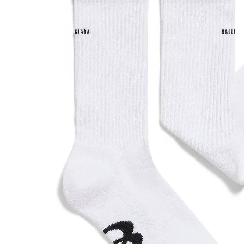 Balenciaga o1in1g0126 Size: XL / Unity Sports Icon Socks in White Size ONE SIZE - 2 Thumbnail