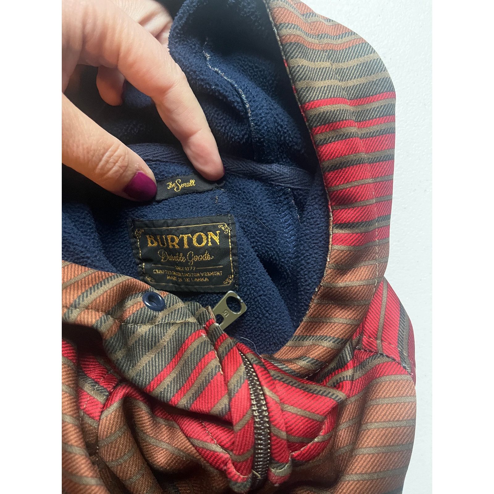 Burton Burton Peak Striped Full Zip Hoodie Brown Multi Men's S Size US S / EU 44-46 / 1 - 10 Thumbnail