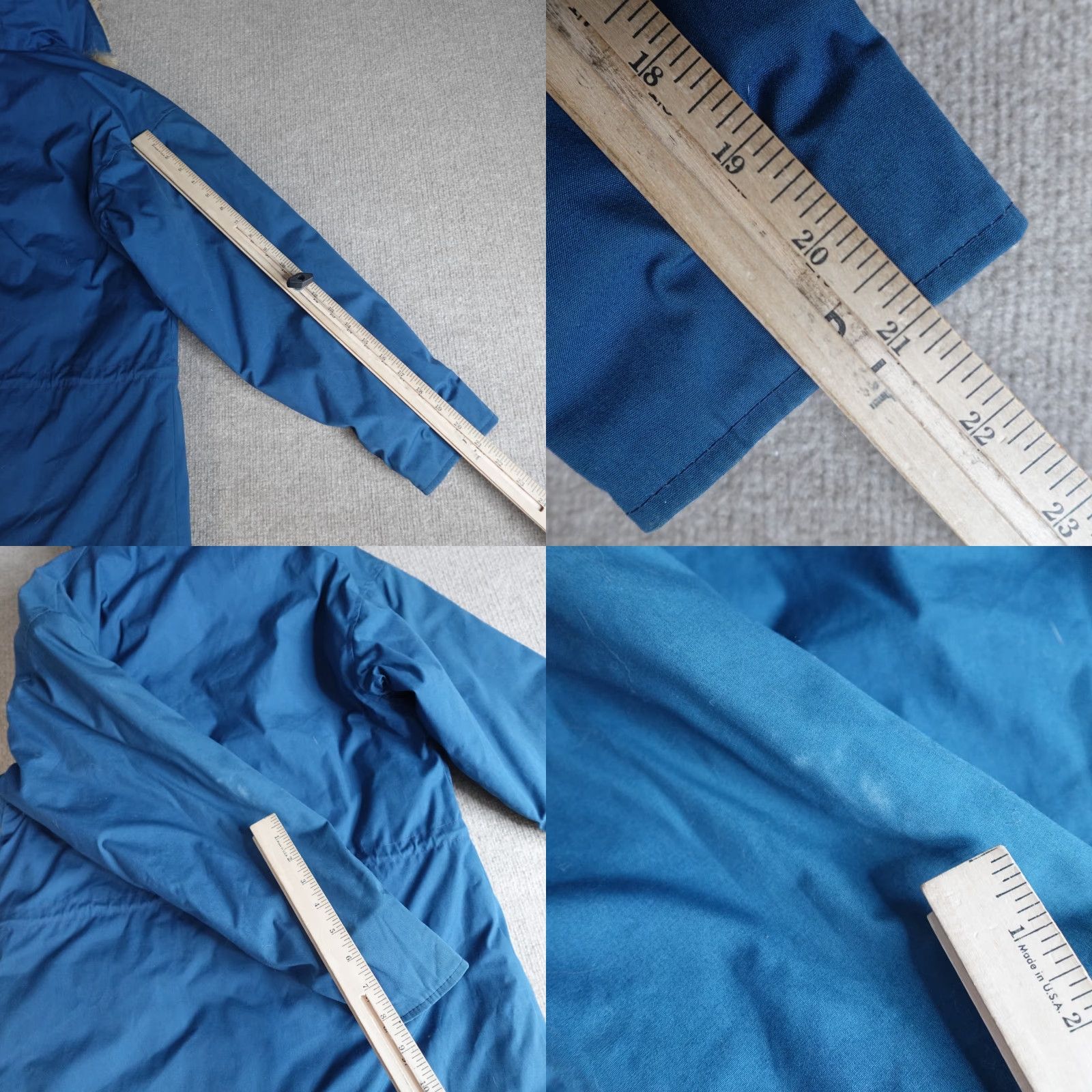 Vintage VINTAGE Woolrich Jacket Parka Womens Blue L Parka Wool Coyote Fur Made in USA Full Zip Hooded Mid-Length Wool Blend Cotton Blend Blue Ladies M/L? Size L / US 10 / IT 46 - 8 Thumbnail