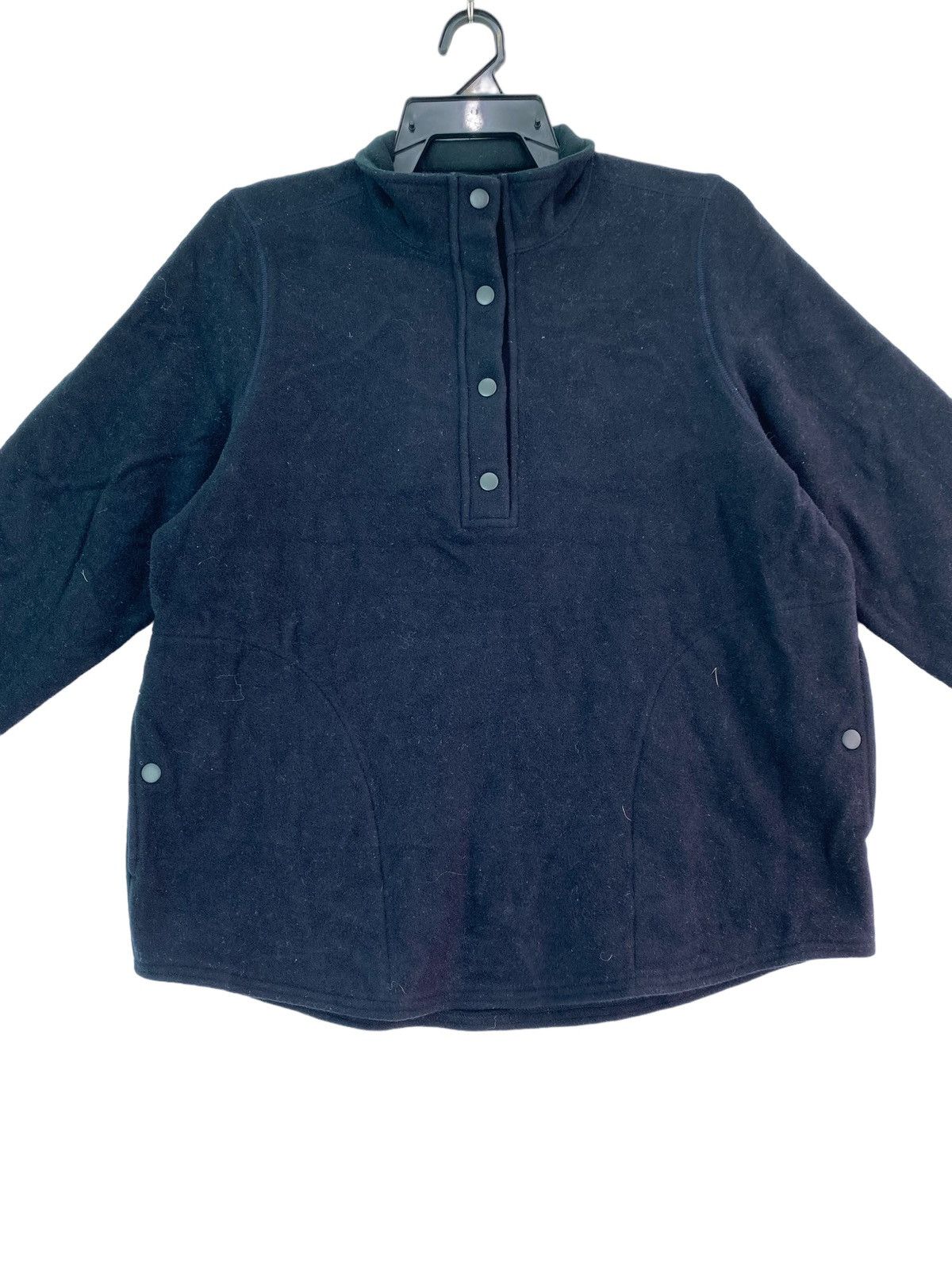 L.L. Bean Vtg LL Bean quarter snap button fleece pullover sweatshirt Size S / US 4 / IT 40 - 2 Thumbnail