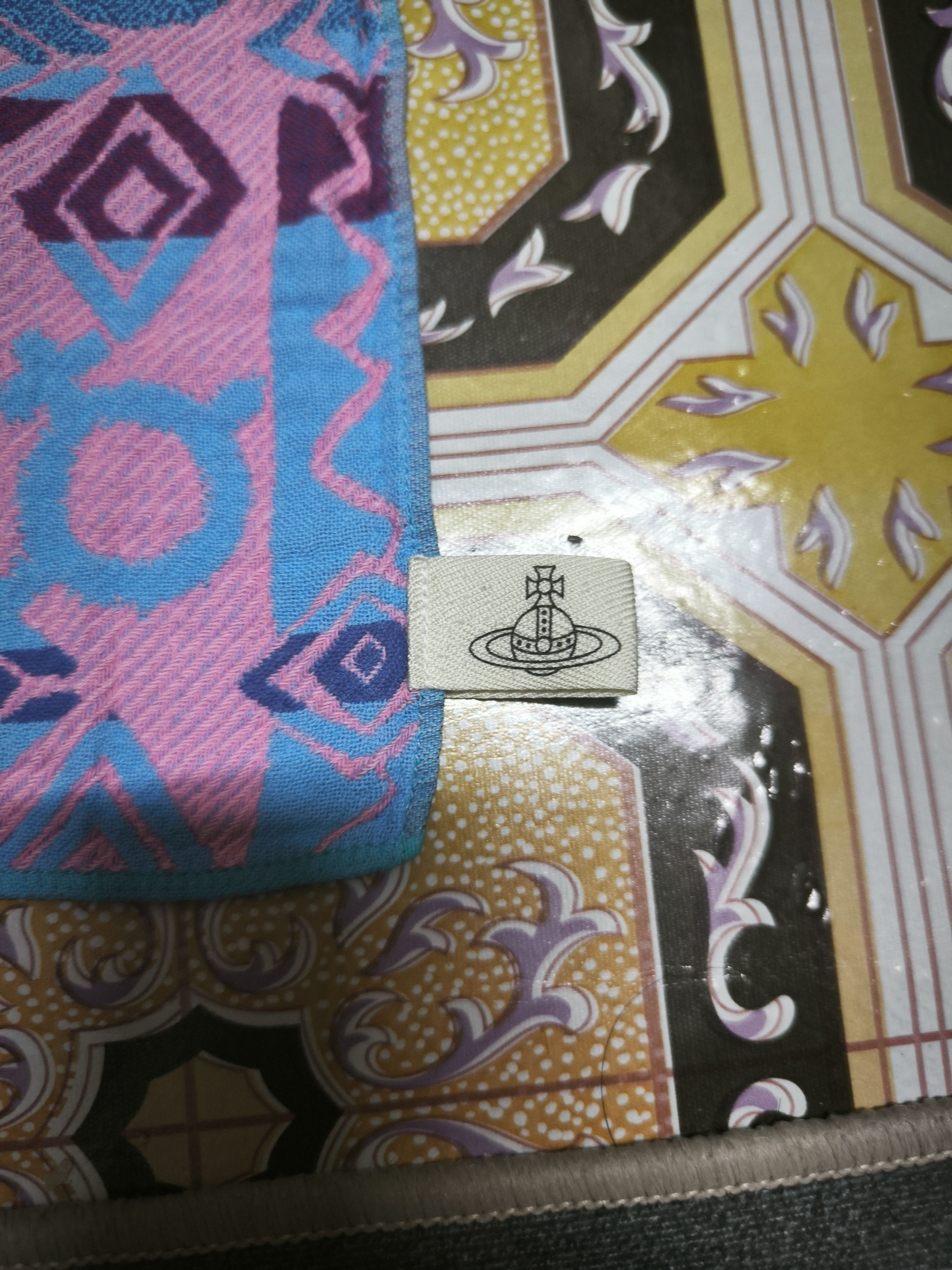 Vivienne Westwood Geometric Fullprint Woven Square Hand Towel/Kerchief Size ONE SIZE - 6 Thumbnail