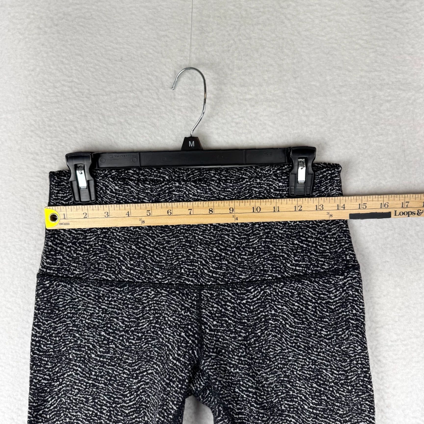 Lululemon Lululemon Wunder Under High-Rise 25" Leggings Black White Ripple Print Womens 8 Cropped Stretch Yoga Size 30" / US 8 / IT 44 - 7 Thumbnail