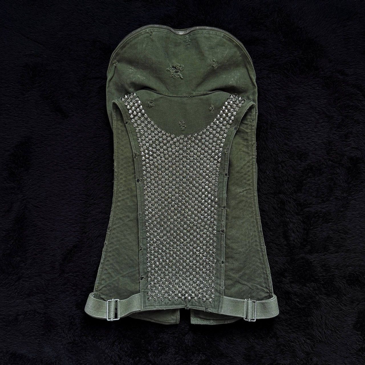 Balmain SS10 Balmain by Decarnin Cyberpunk Studded Bono Vest Size US M / EU 48-50 / 2 - 4 Thumbnail