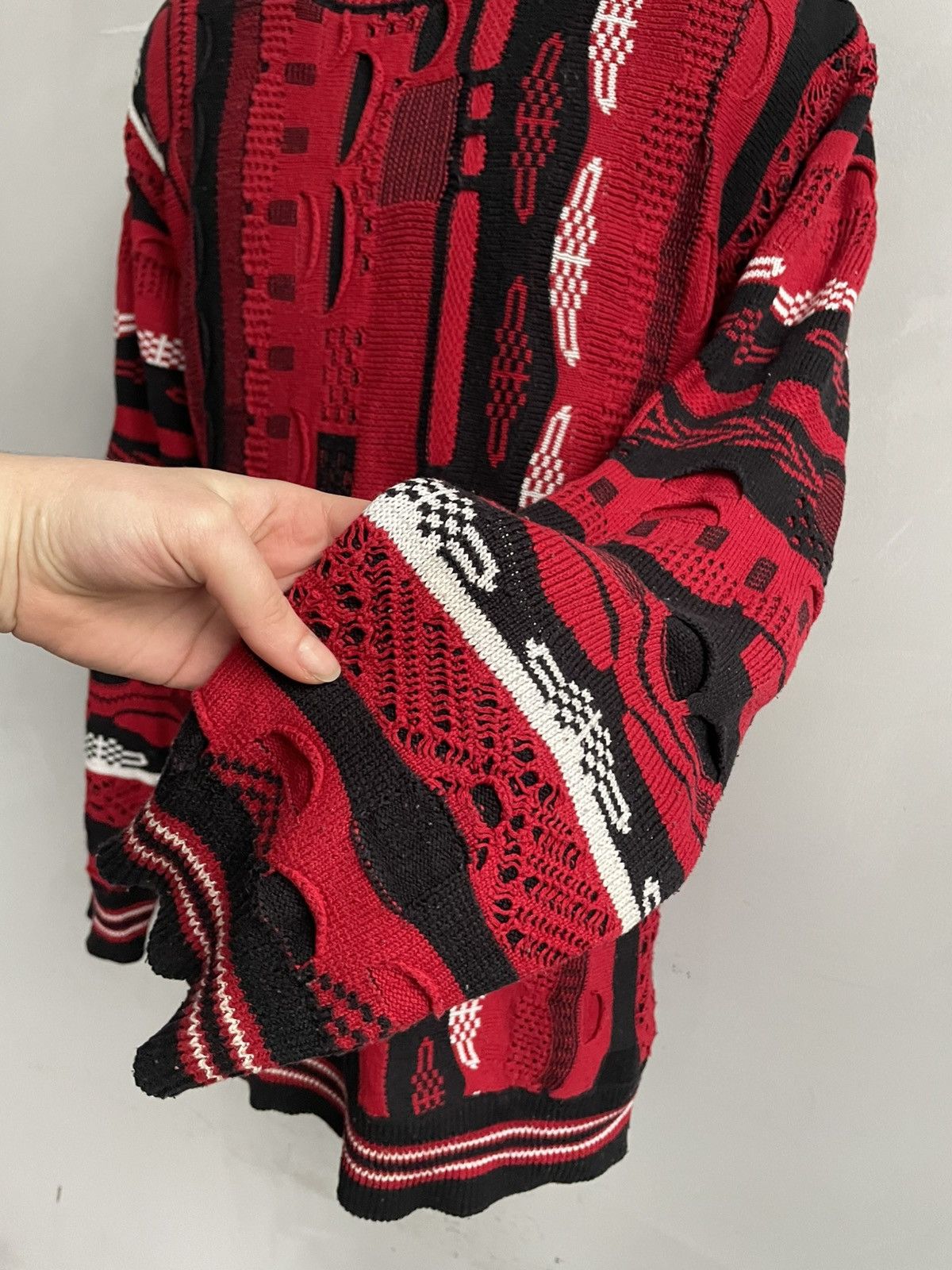 Carlo Colucci Rare cable knitted Australian coogi style sweater y2k Size US M / EU 48-50 / 2 - 4 Thumbnail