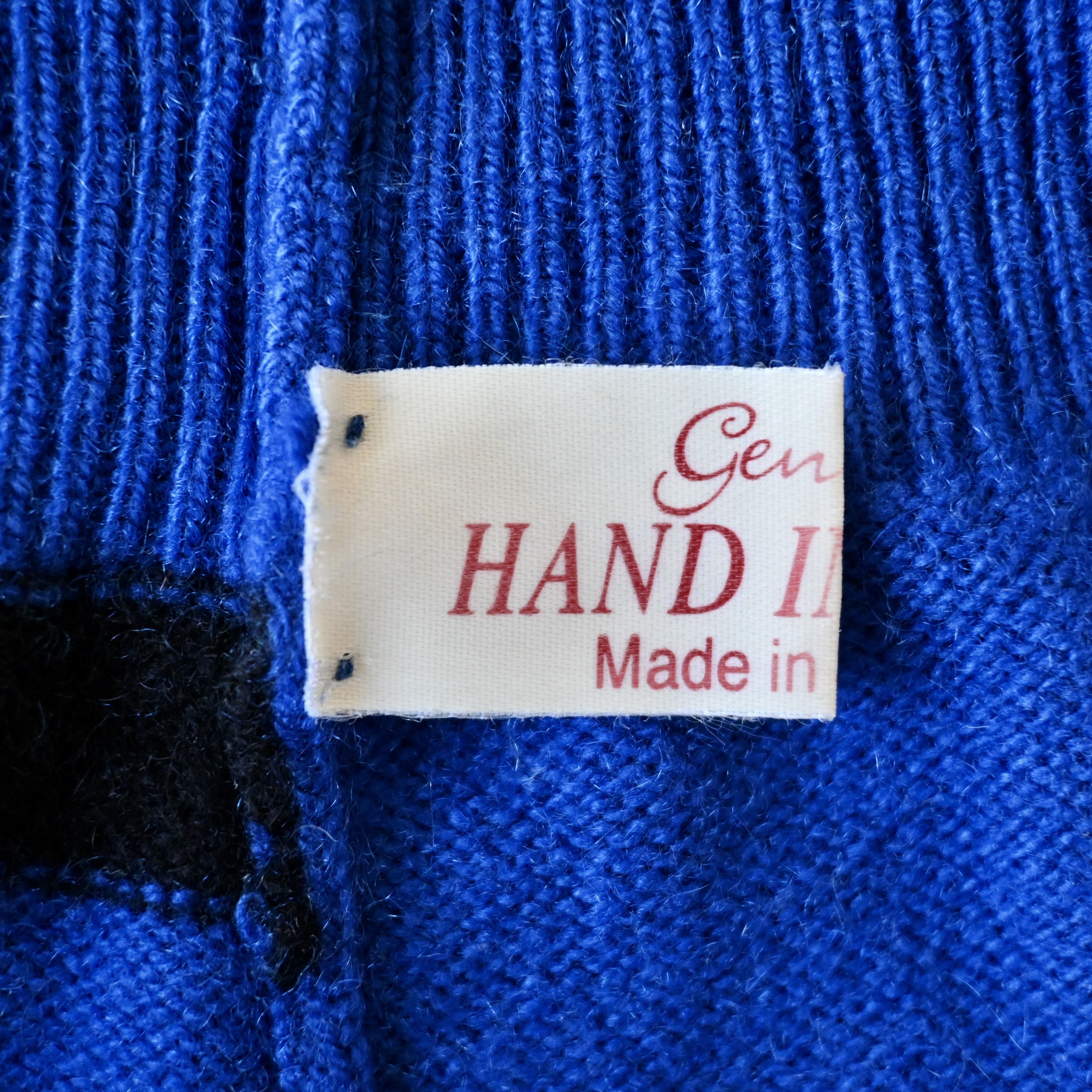 Vintage VTG 1980s Beth Brett pure cashmere sweater, made in Scotland Size US L / EU 52-54 / 3 - 12 Thumbnail