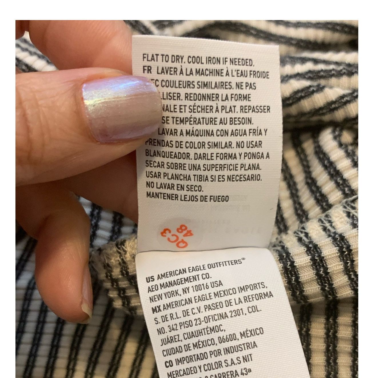 American Eagle Outfitters American Eagle Striped Ruffle Tank Top Cami Size Medium Size M / US 6-8 / IT 42-44 - 5 Thumbnail