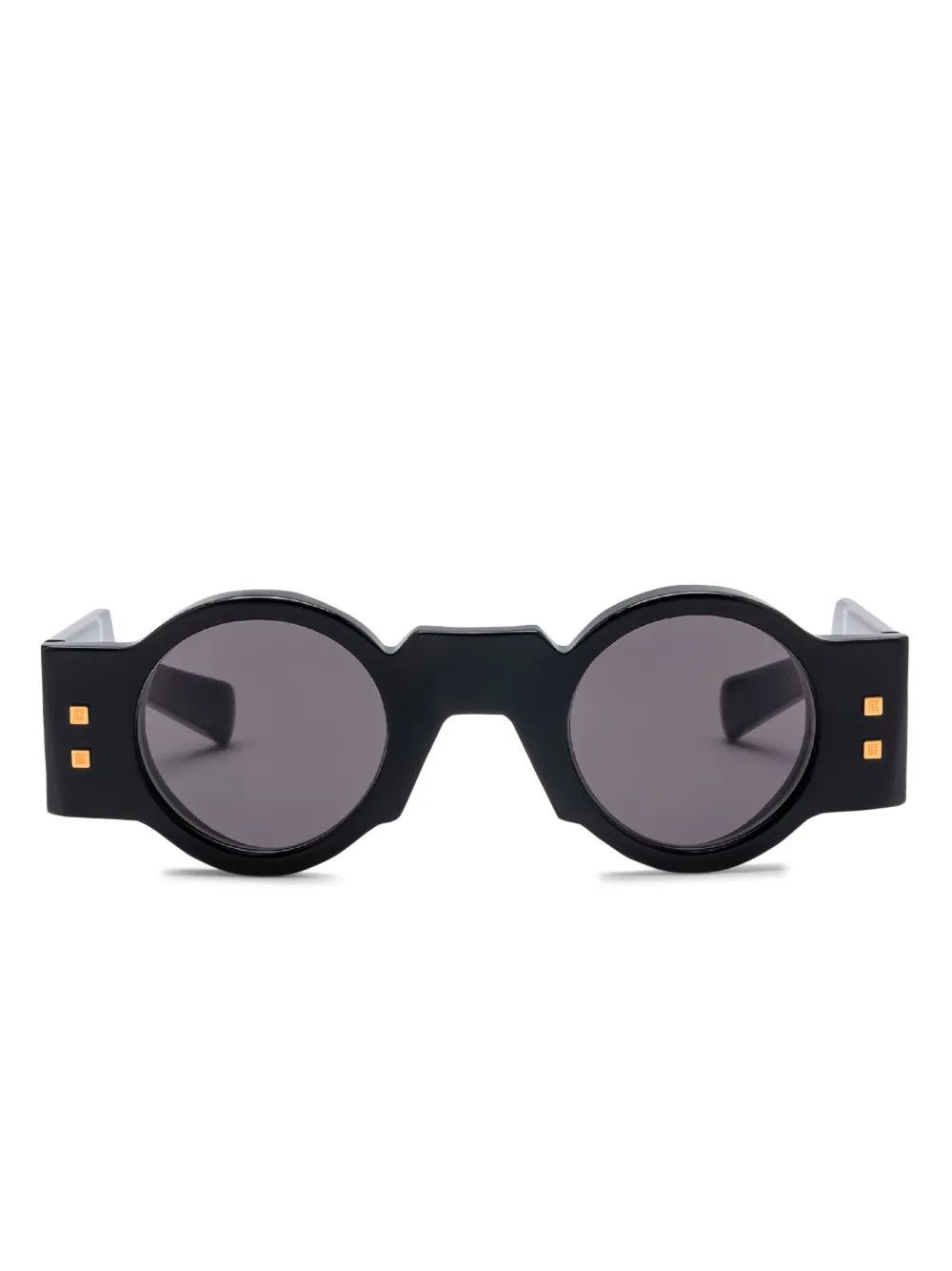 Balmain o1s1wg111025 Size: OS/Round Frame Sunglasses in Black Size ONE SIZE - 1 Thumbnail