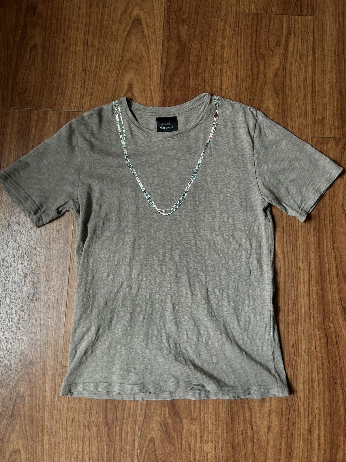 Tete Homme Tete Homme trompe l'oeil Beads Necklace T-Shirt Size US L / EU 52-54 / 3 - 1 Thumbnail