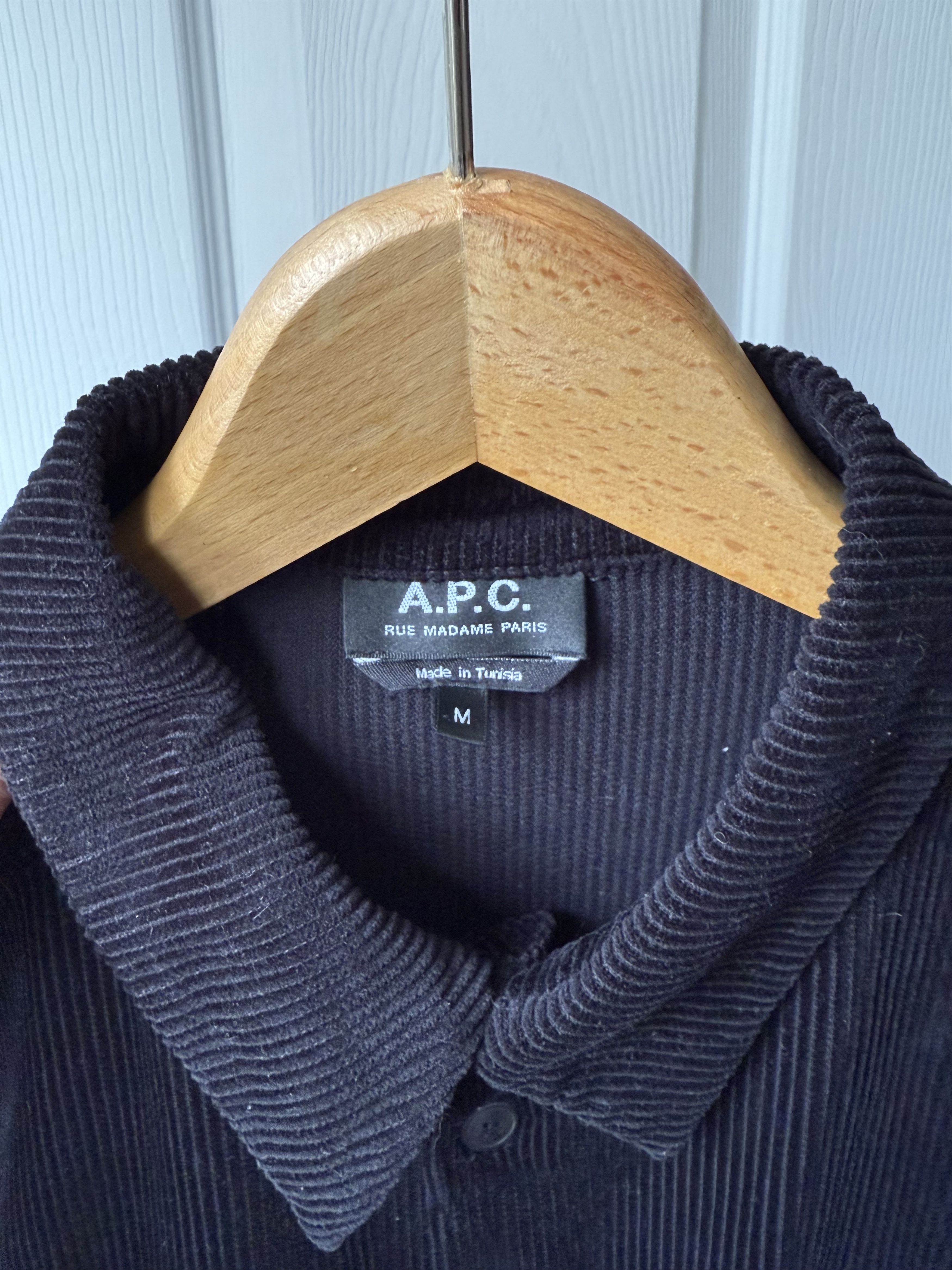 A.P.C. Black Corduroy Overshirt Size US M / EU 48-50 / 2 - 3 Thumbnail