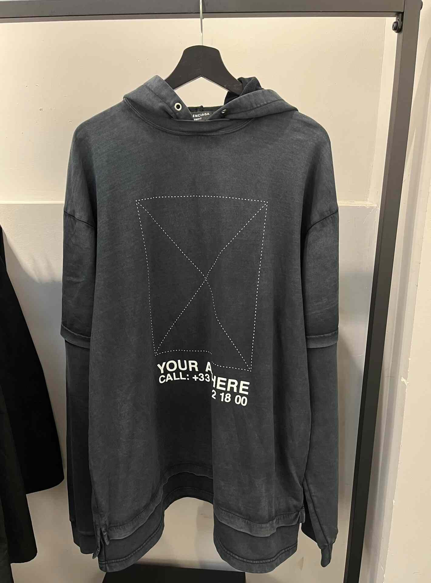 Balenciaga Balenciaga Distressed Hoodie m Men Size US M / EU 48-50 / 2 - 1 Thumbnail