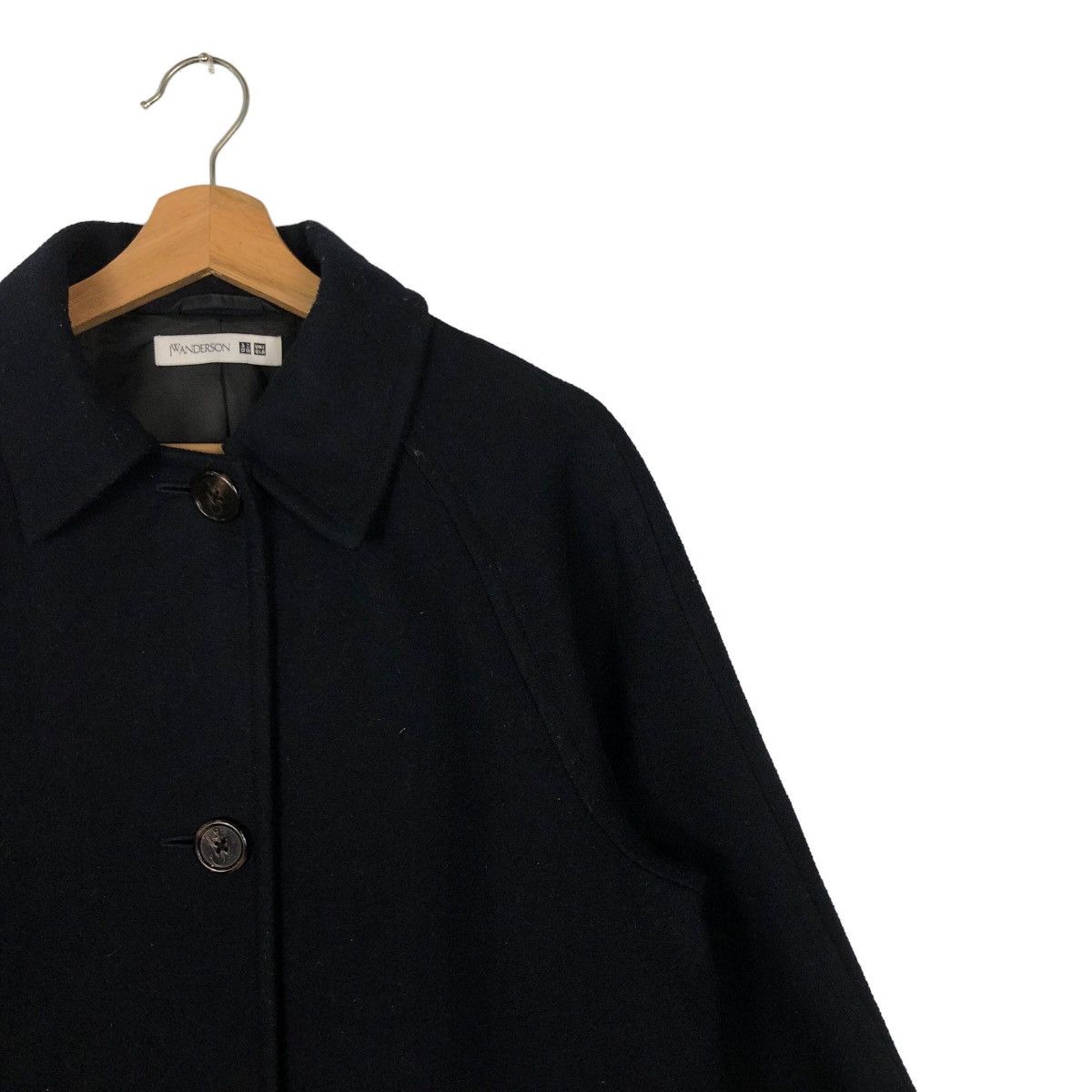 JW Anderson 🔥Rich Black - Fly Coats Long Jacket Wool Herringbone Size US S / EU 44-46 / 1 - 6 Thumbnail
