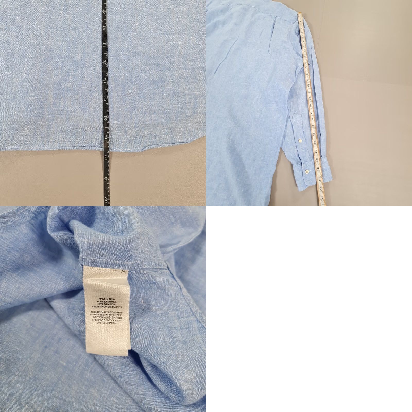Polo Ralph Lauren Polo Ralph Lauren Mens Shirt Blue 2XL Tall Linen Button-Up Long Sleeve Collared Casual Shirt Size US XXL / EU 58 / 5 - 8 Thumbnail