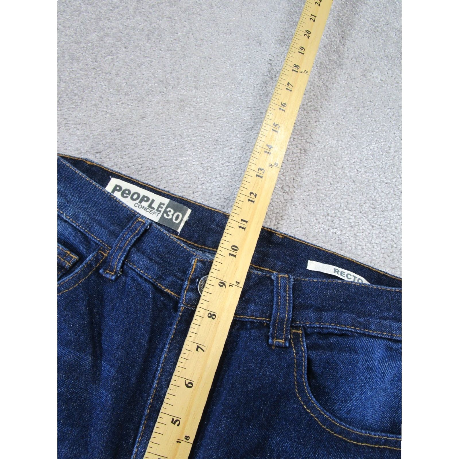 Vintage People Concept Jeans Mens 30 Recto Dark Wash Denim Shirt? Size US 30 / EU 46 - 6 Thumbnail