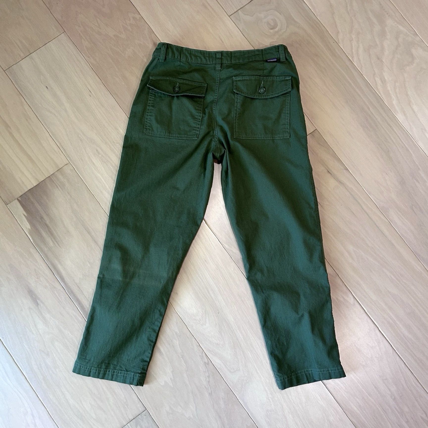 Patagonia Patagonia Capris Women Buffalo Green 2 Side Pockets Stretch Twill Casual Travel Size ONE SIZE - 3 Thumbnail