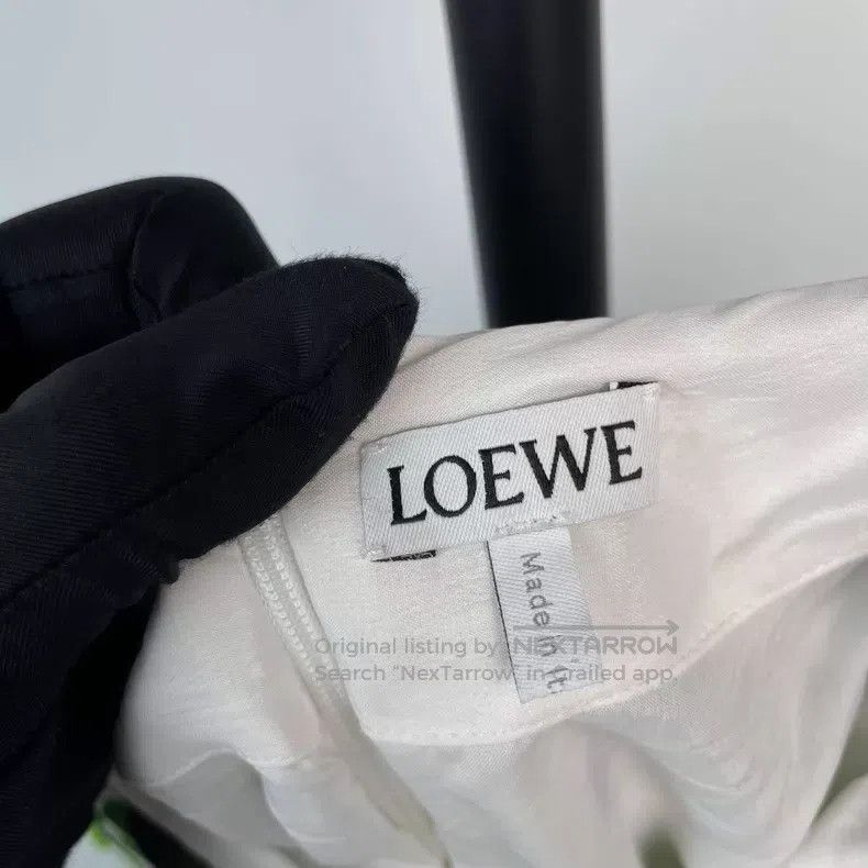 Loewe Loewe Green Chiffon Floral Dress Size 24" / US 00 / IT 34 - 9 Thumbnail