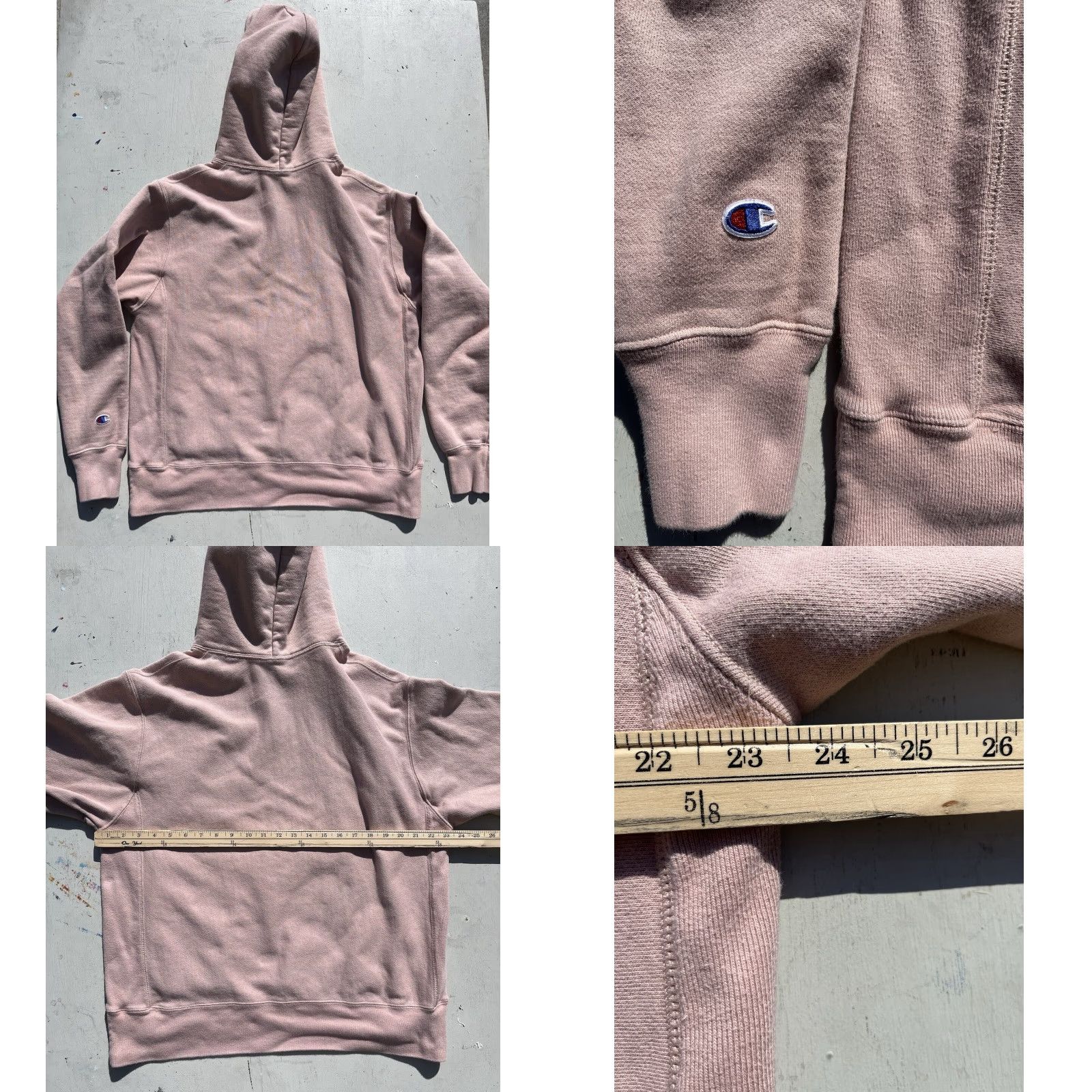 Champion Champion Sweatshirt Men Shirt Regular Medium Pink Maeve Solid Logo Heavyweight Streetwear City Modern 90s/2000s Gym Outdoor Size US M / EU 48-50 / 2 - 8 Thumbnail