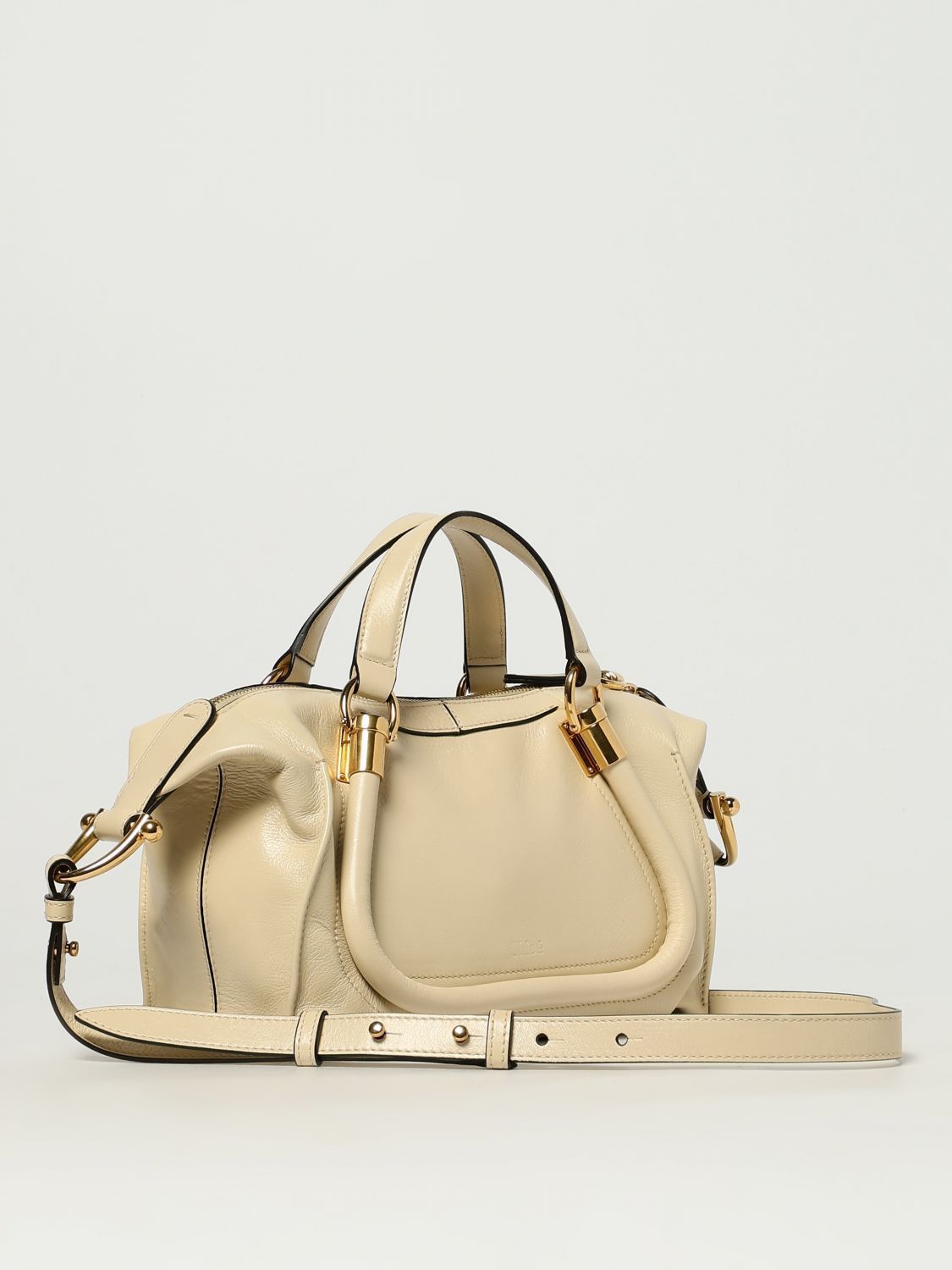 Chloe o1loc1c11025 Size: OS / Small Paraty Double Carry Bag Beige Size ONE SIZE - 3 Thumbnail