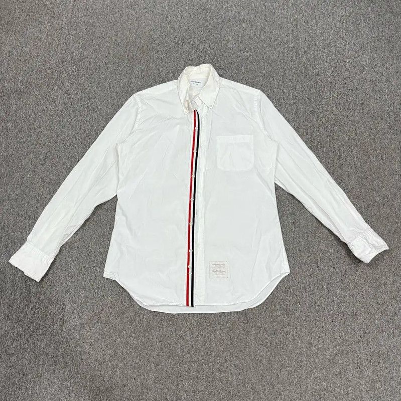 Thom Browne Thom Browne White Cotton Men's Shirt 0089 Size US M / EU 48-50 / 2 - 1 Thumbnail