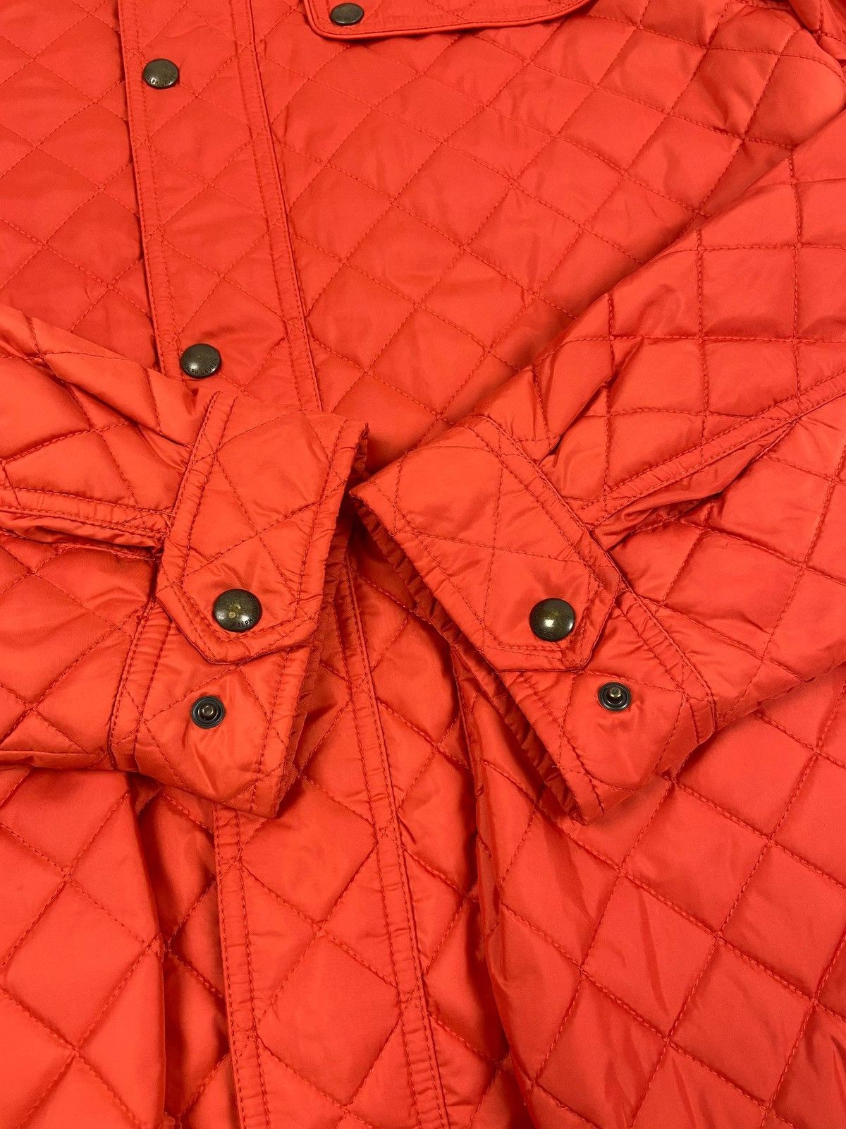 Polo Ralph Lauren Quilted Jacket Orange Lightweight Field Coat L Snap Zip Rare Size US L / EU 52-54 / 3 - 7 Thumbnail