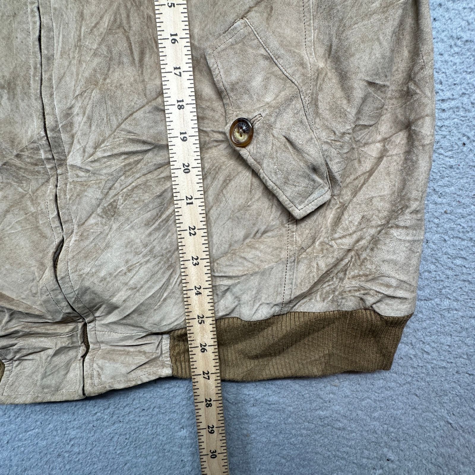 Orvis Orvis Suede Leather Bomber Jacket Mens Large Plaid Lined Size US L / EU 52-54 / 3 - 4 Thumbnail