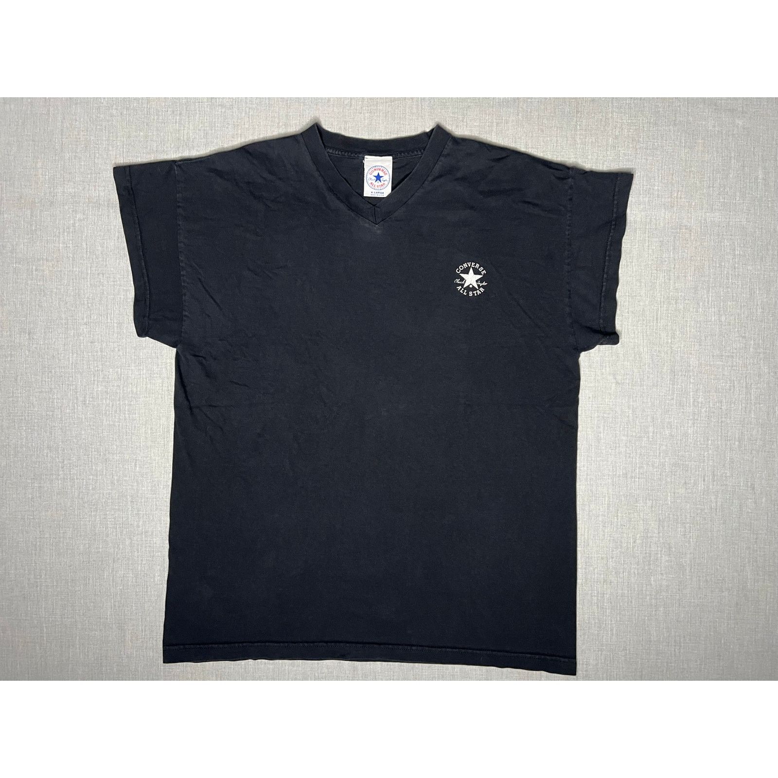 Converse × Vintage Vintage 90s Converse All Star Chuck Taylor V-Neck T-shirt XL Size US XL / EU 56 / 4 - 1 Thumbnail