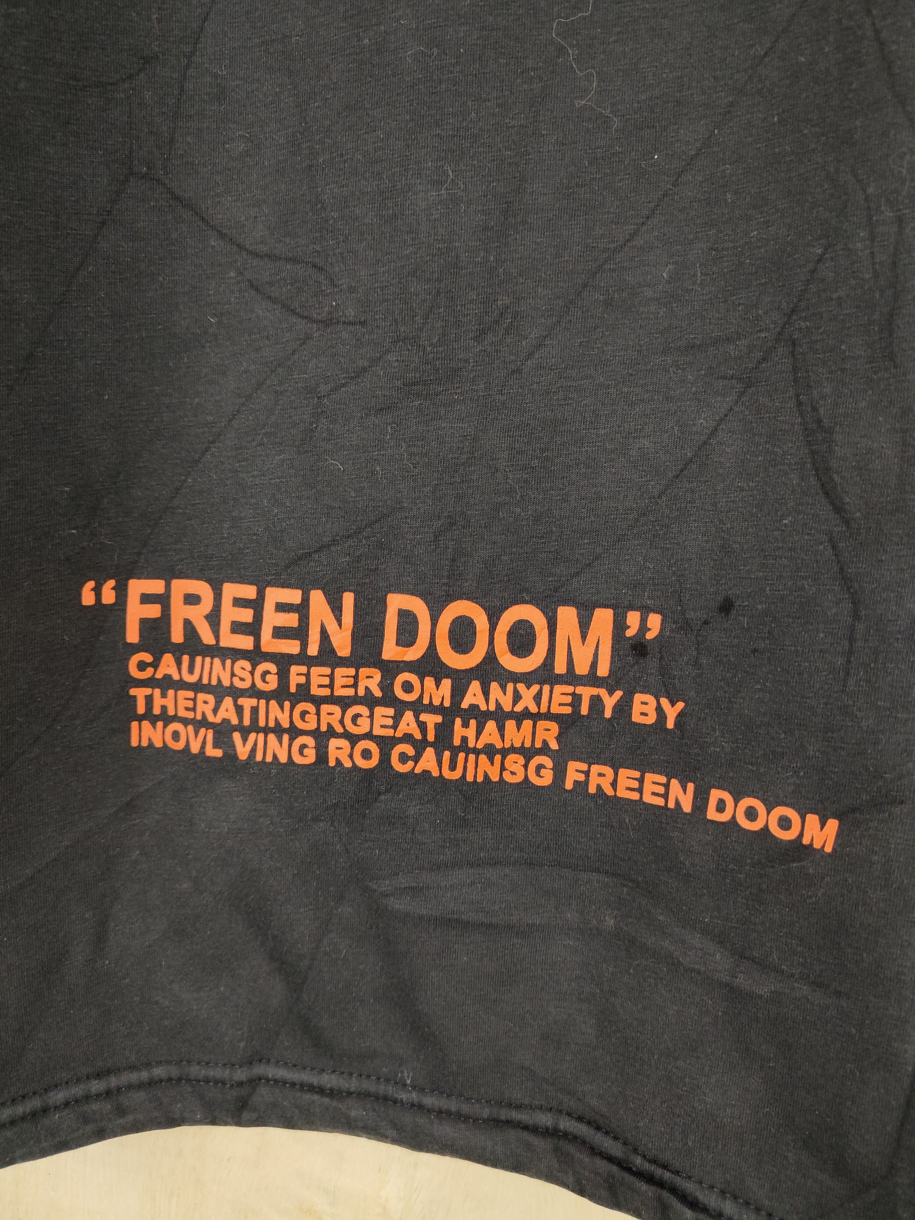 Japanese Brand Japan freen doom peaple Black Sweatshirts #S2627 Size US L / EU 52-54 / 3 - 4 Thumbnail