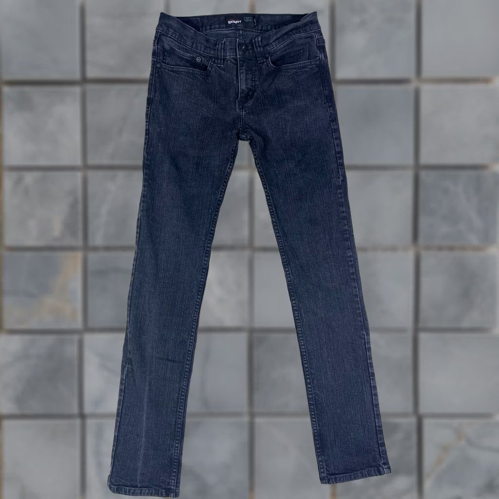 Rsq RSQ London Skinny Jeans Mens 30x32 Black Denim Stretch Zipper Fly Slim Fit Low Rise5 Zip Buttons Logo Size US 30 / EU 46 - 1 Thumbnail