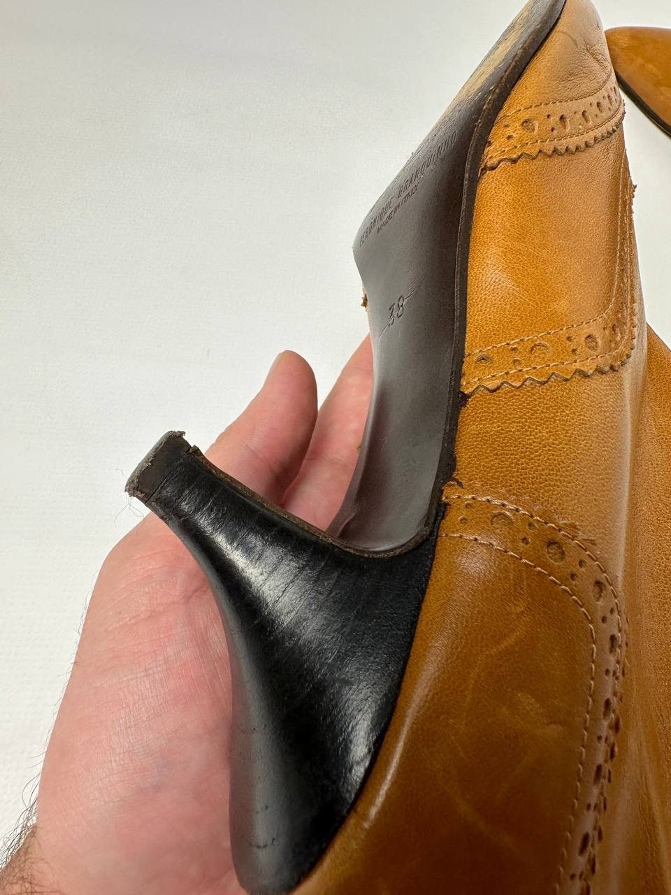 Veronique Branquinho Veronique Branquinho Brown Leather Ankle Boot Size US 8 / IT 38 - 12 Thumbnail