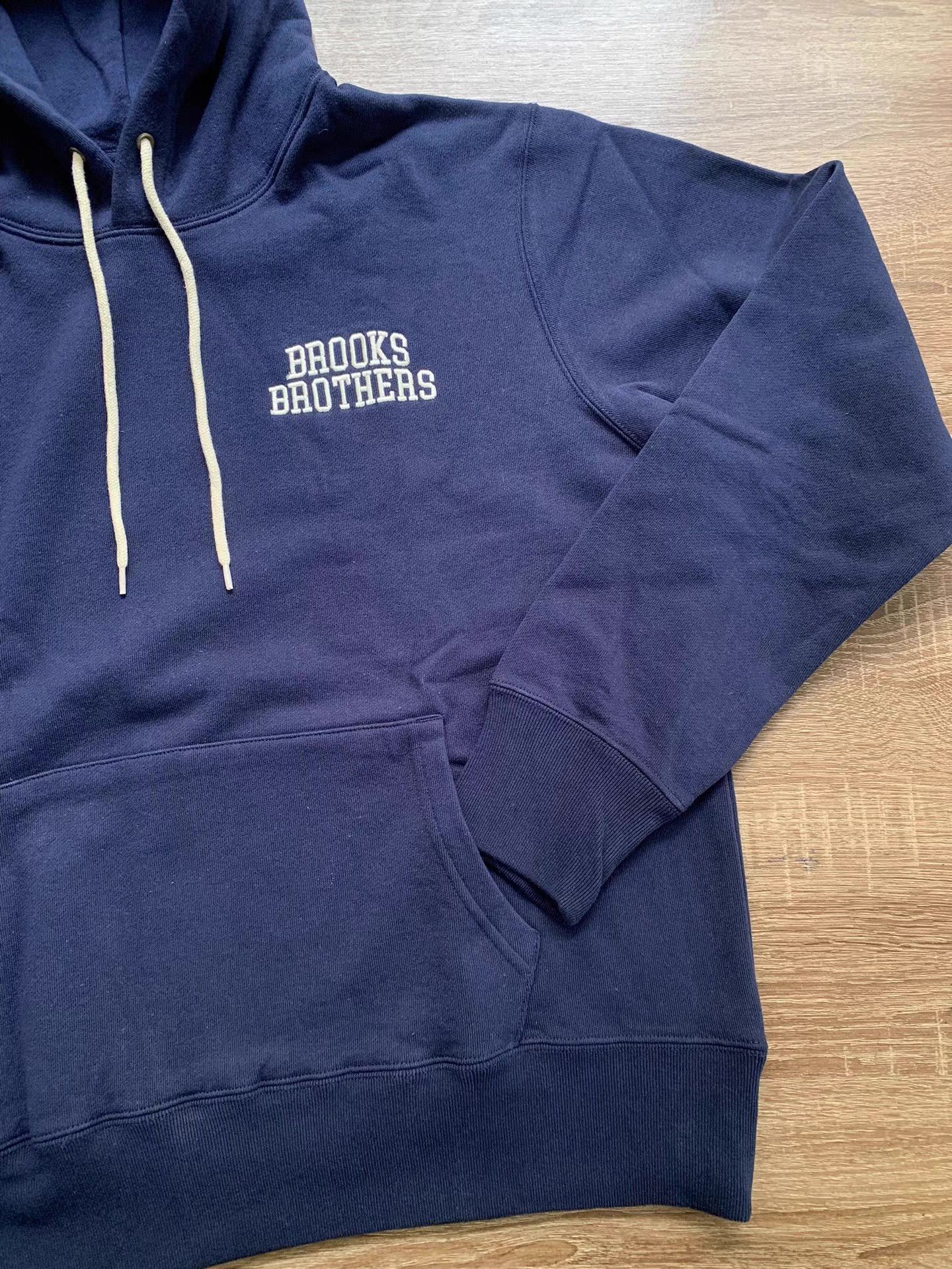 Brooks Brothers Brooks Brothers Terry Cloth Logo Pullover Hoodie Ｑ22 Size US M / EU 48-50 / 2 - 3 Thumbnail