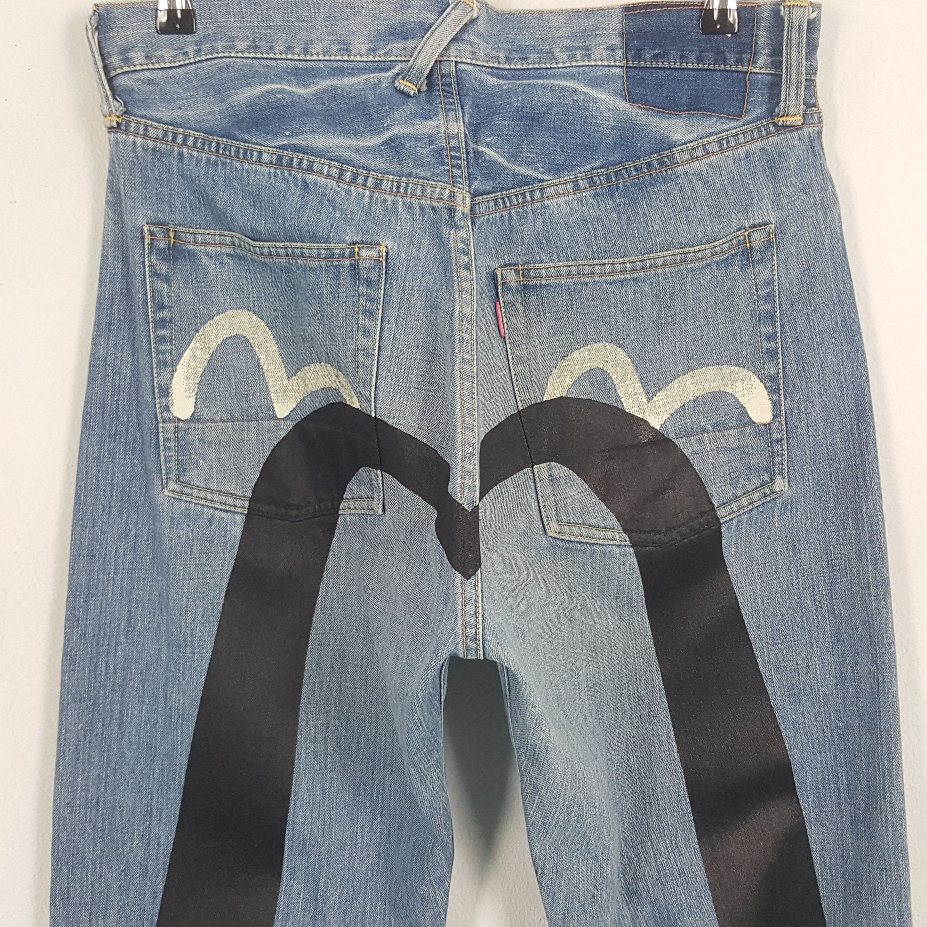 Evisu × Japanese Brand Vintage Evisu Custom Art Daicock Streetwear Denim Jeans Size US 32 / EU 48 - 2 Thumbnail