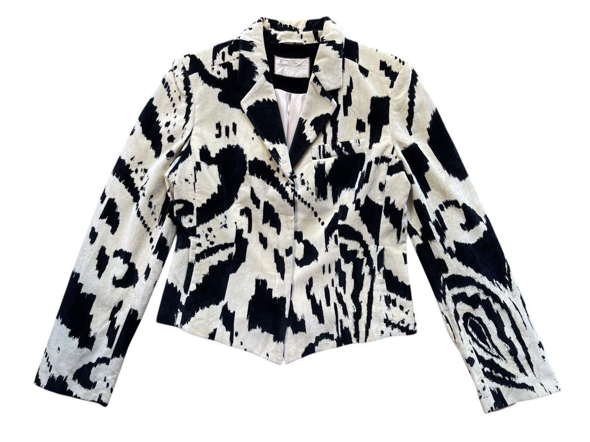 Etro Etro Milano Velvet Printed Cropped Coat Size M / US 6-8 / IT 42-44 - 4 Thumbnail