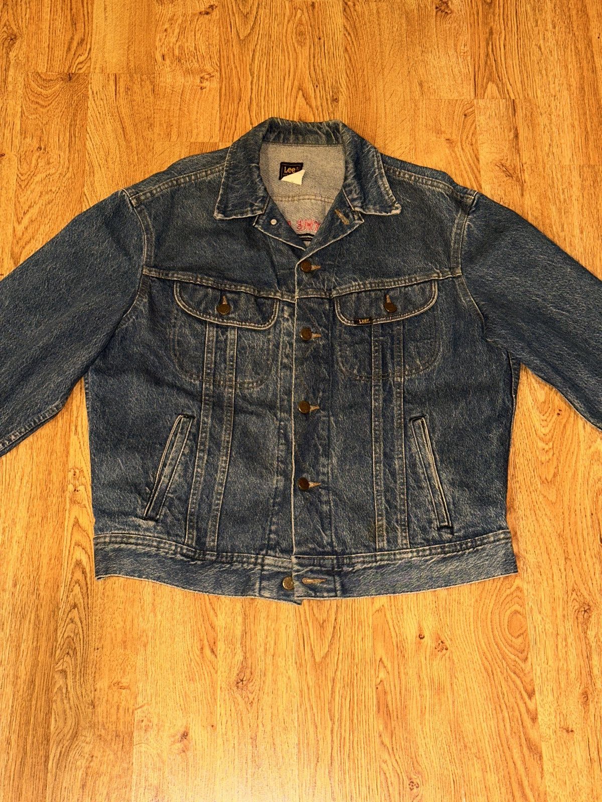 Lee VTG 80s Hard Rock Café New Orleans Lee Denim Jean Jacket Med Size US M / EU 48-50 / 2 - 8 Thumbnail