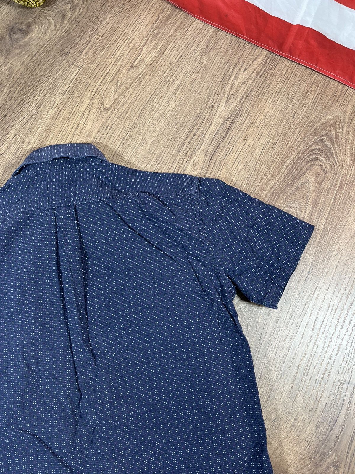 Yves Saint Laurent Vintage Yves Saint Laurent Navy Cotton Shirt Size US M / EU 48-50 / 2 - 11 Thumbnail