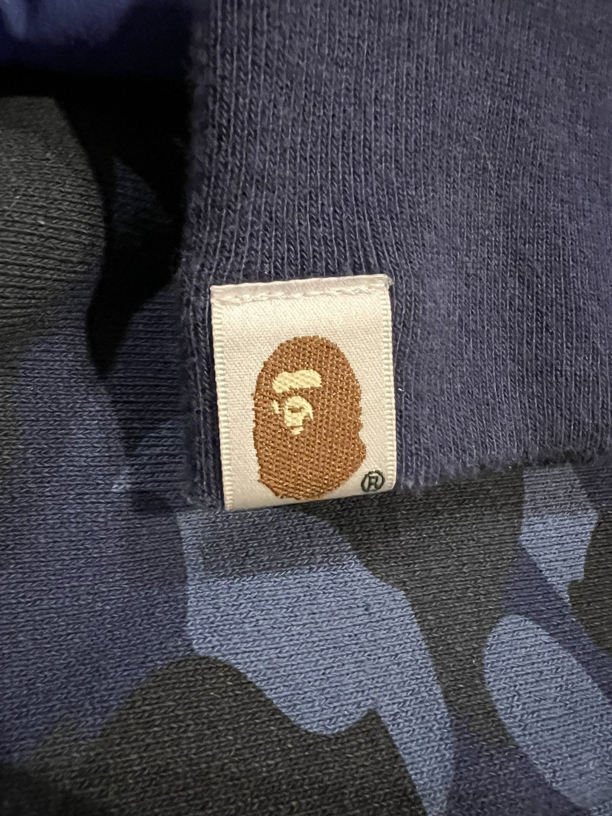 Bape A Bathing Ape Blue Camo Tiger Shark Full Zip Up Shark Hoodie Size US L / EU 52-54 / 3 - 8 Thumbnail