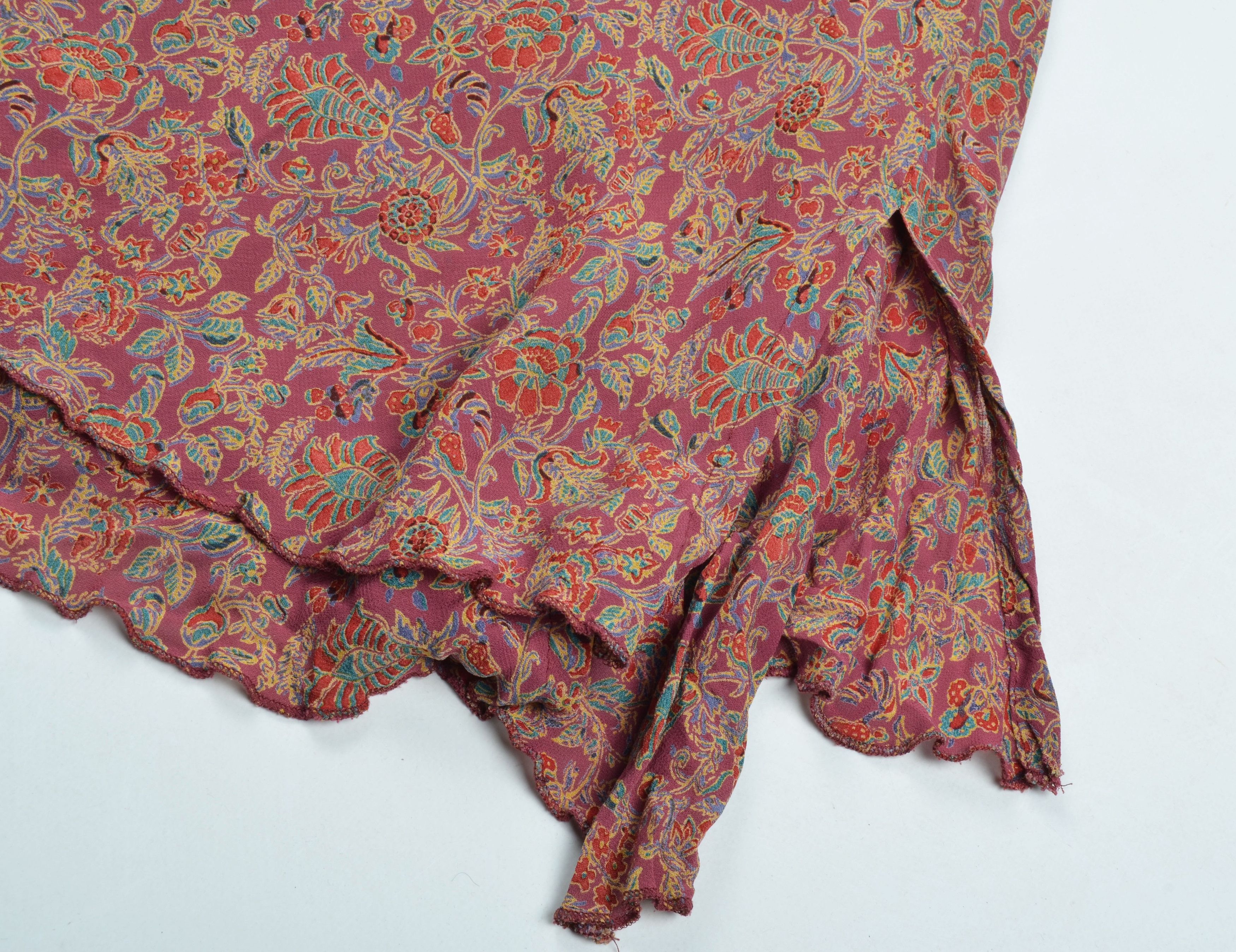 Karl Lagerfeld Vintage KL by Karl Lagerfeld 80's Floral Cami Mini Dress Size S / US 4 / IT 40 - 7 Thumbnail