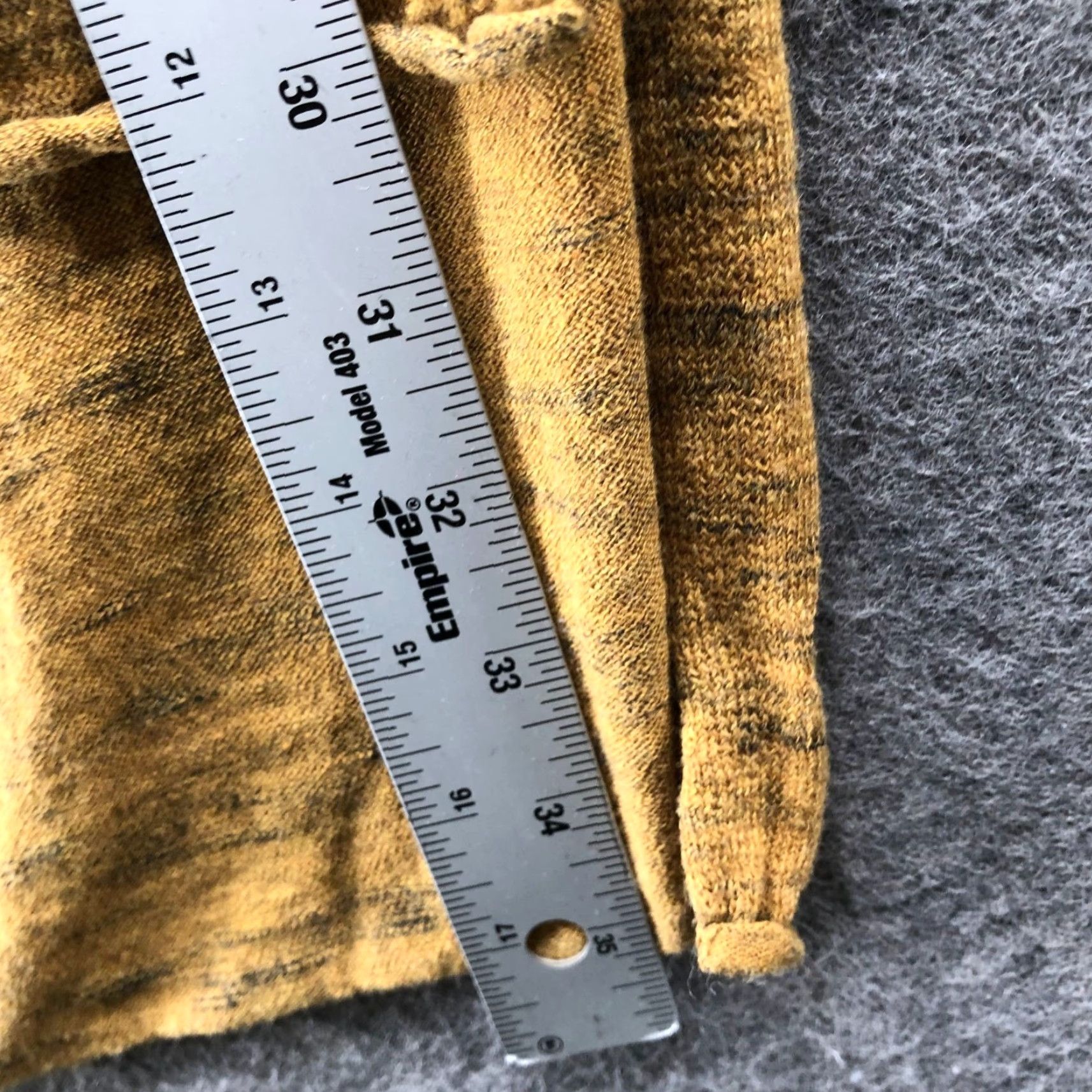 Zara Zara Knit Tunic Top Womens S Mustard Yellow Heather High Low Hem Crew Neck Lightweight Cotton Blend Knit Shirt Casual Size S / US 4 / IT 40 - 8 Thumbnail
