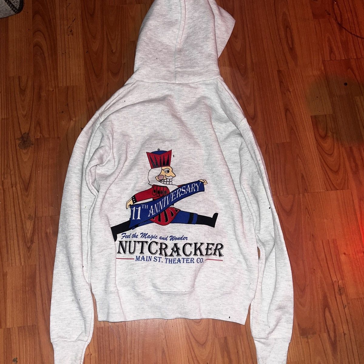 Vintage Vintage Grey Nutcracker Hoodie Y2K Lee Size L Size US L / EU 52-54 / 3 - 5 Thumbnail