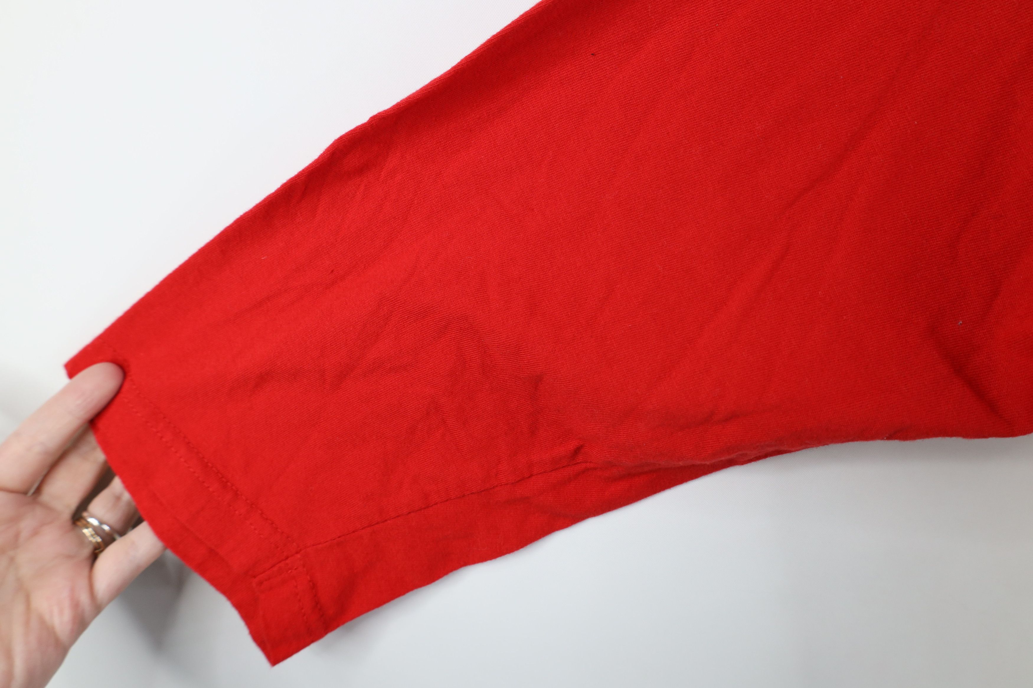 Vintage Vintage 90s Streetwear 3/4 Sleeve Raglan T-Shirt Red White Size US L / EU 52-54 / 3 - 10 Thumbnail