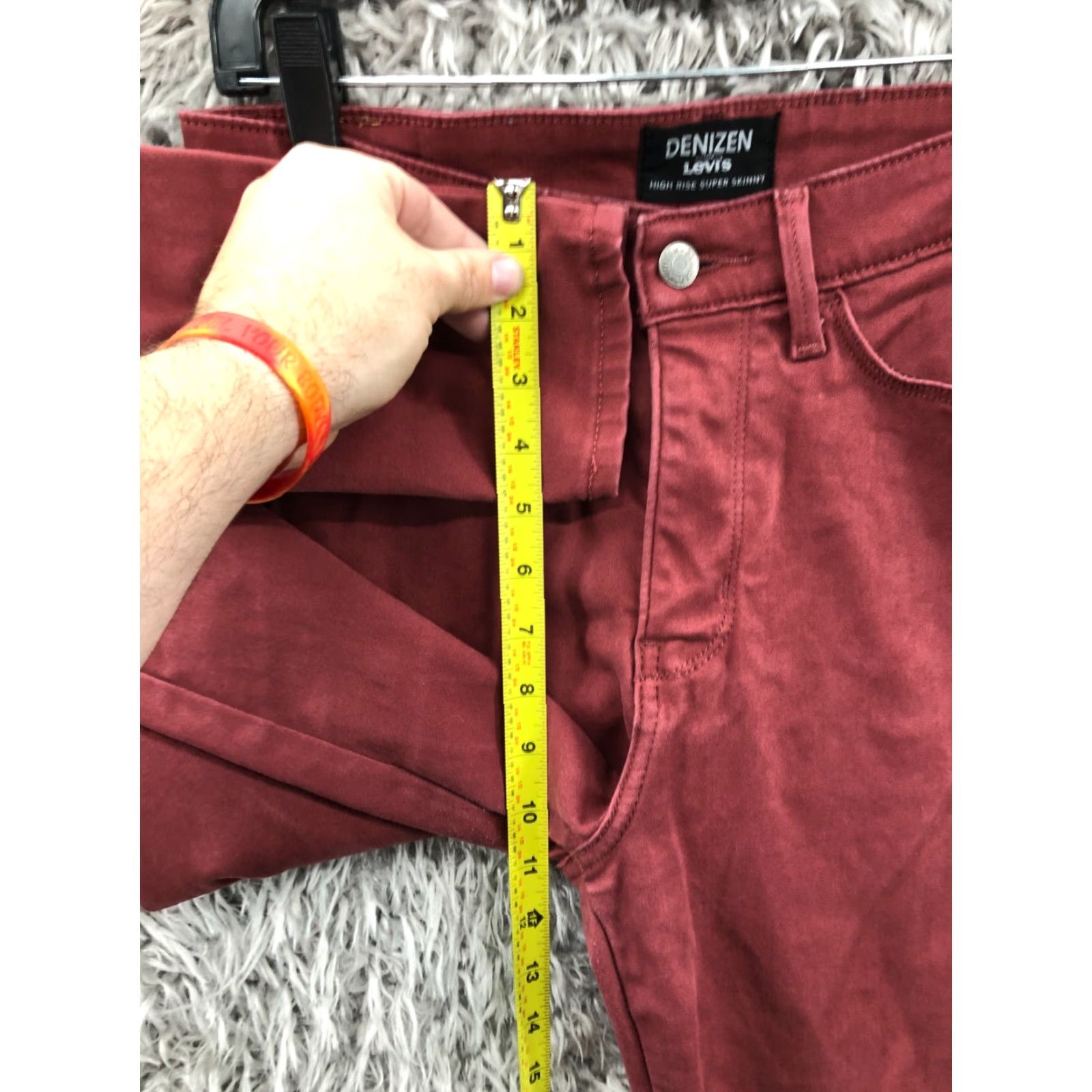 Denizen DENIZEN Red Denim Pants - Denizen High Rise Skinny Soft Pants Size 6 Womens Size 28" / US 6 / IT 42 - 4 Thumbnail