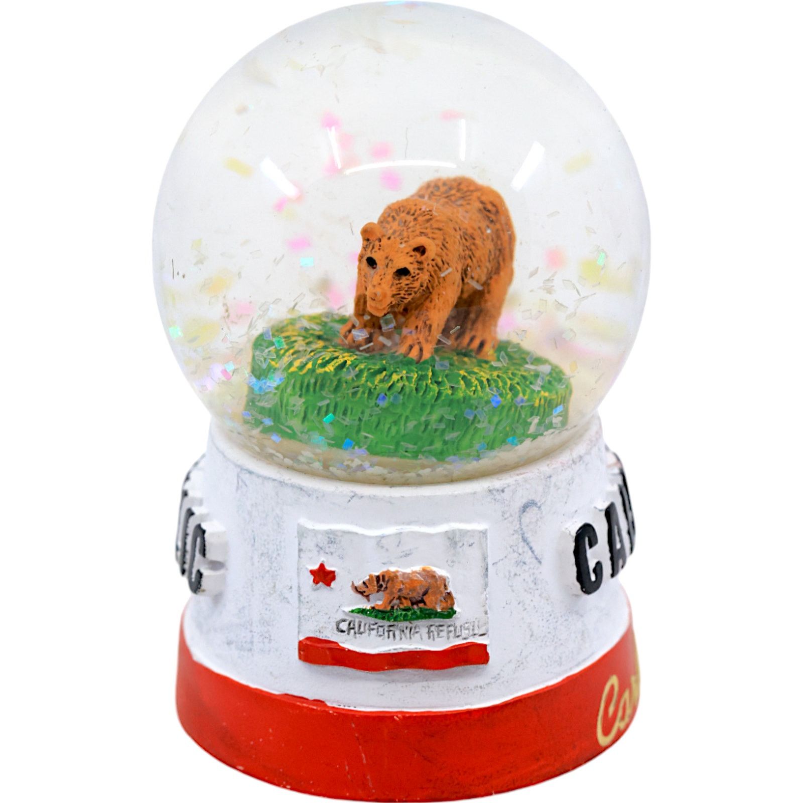 California Republic Carlsbad California Republic Flag Grizzly Bear Snow Globe Size ONE SIZE - 1 Thumbnail