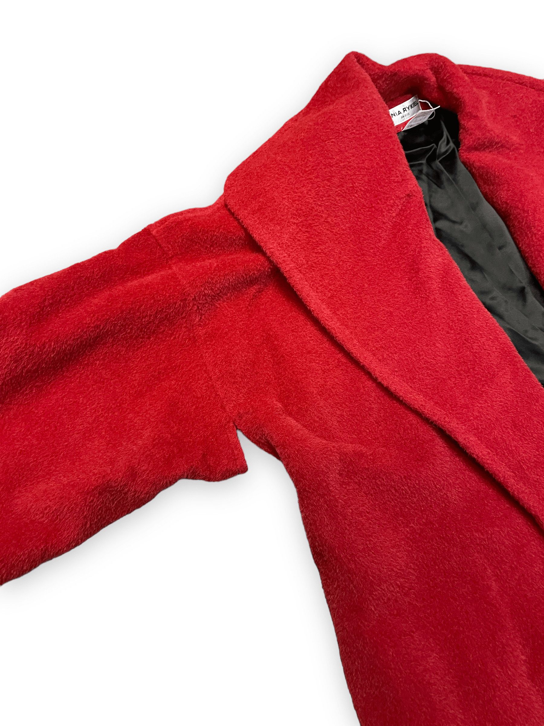Sonia Rykiel Sonia Rykiel Fluffy Red Alpaca Blend Robe Style Coat Made In France Size M Size M / US 6-8 / IT 42-44 - 6 Thumbnail