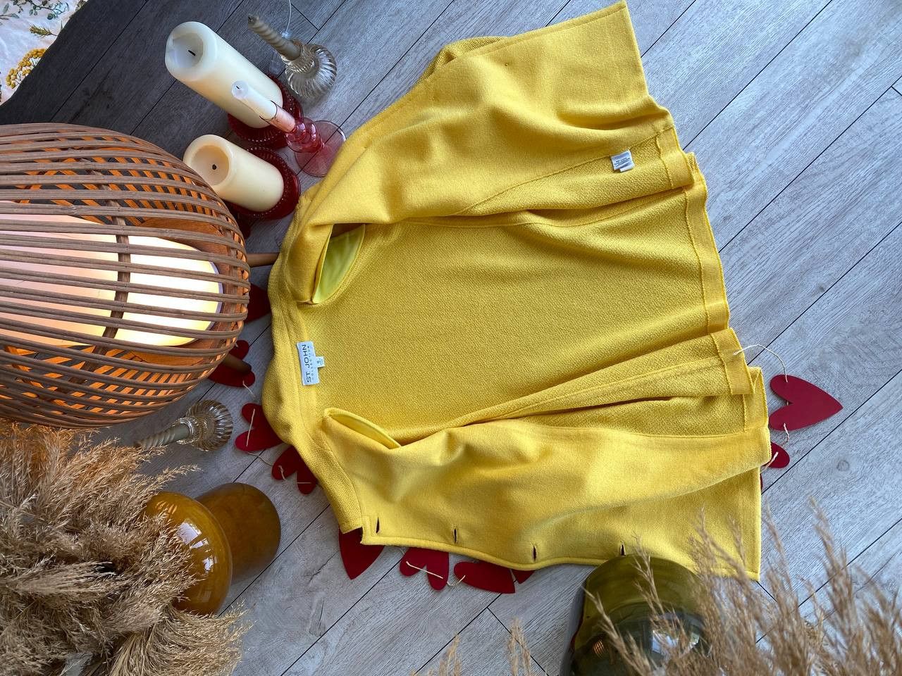 St. John St. John Collection Yellow Button-Up Jacket Size L / US 10 / IT 46 - 4 Thumbnail