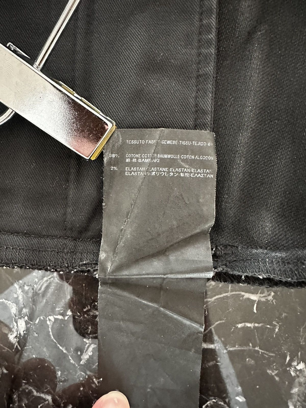 Saint Laurent Paris D01 Black Raw Slim Jeans FW14 Size US 27 - 8 Thumbnail