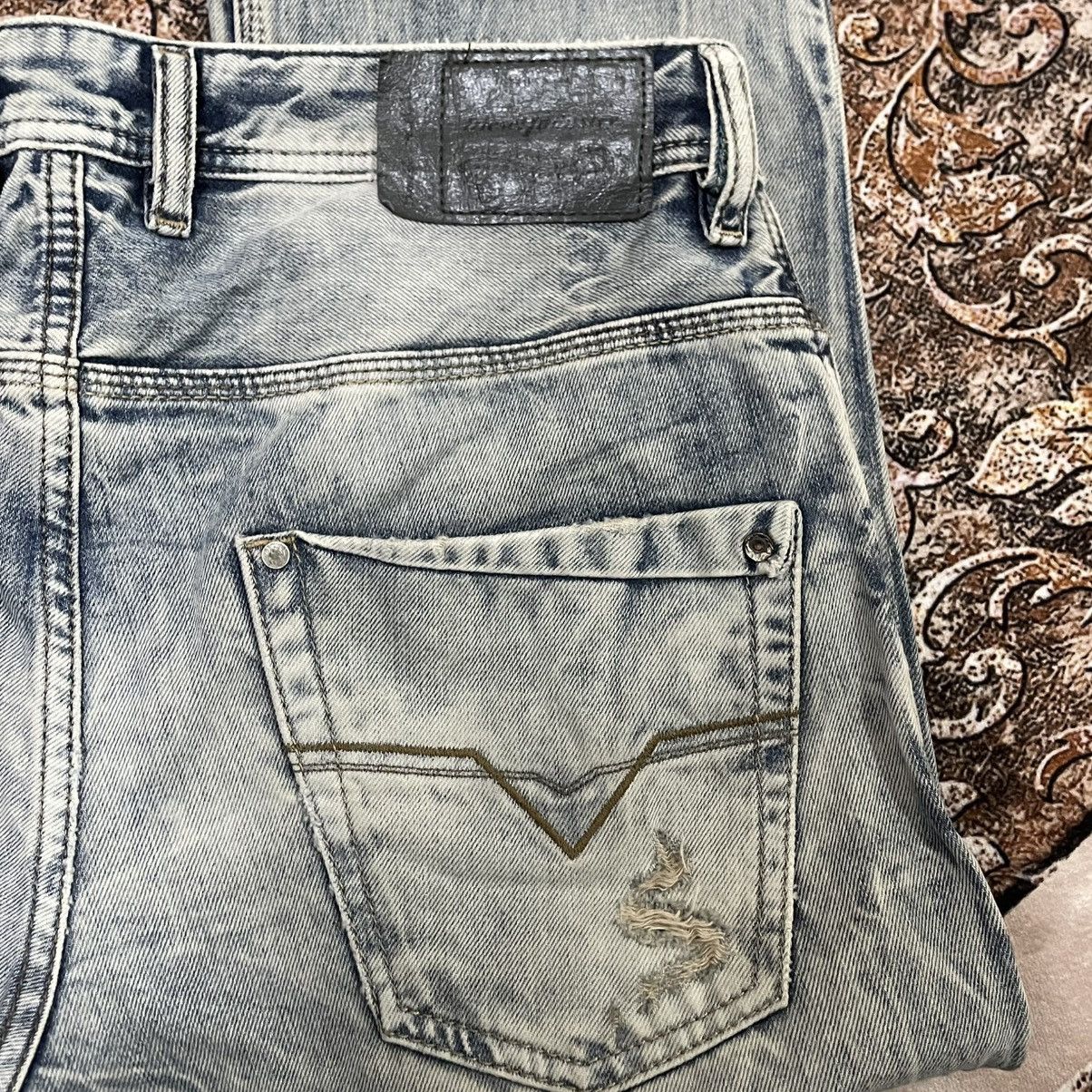 Diesel 🔥Vintage Diesel Industry Krooley Ripped Distress Denim Jeans Size US 34 / EU 50 - 10 Thumbnail